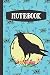 Produktbild Notebook: Raven Crow Floral Style Writing Gift - Lined NOTEBOOK, 130 pages, 6" x 9"