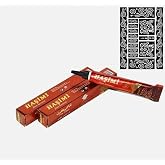 Doğal Kırmızı Hint Kınası D&ouml;vme Şablonu Hediyeli