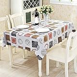 No hace falta plancharlos remote.S Mantel De Mesa Rectangular Tela Oxford para PVC Cocina Comedor Salón Restaurante Lavable Tejido Oxford