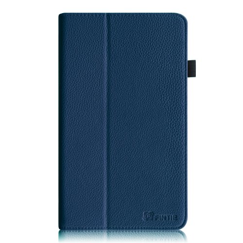 Fintie Samsung Galaxy Tab 4 7.0 Hülle Case – Slim Fit Folio Kunstleder Schutzhülle Cover Tasche mit Ständerfunktion für Samsung Galaxy Tab 4 7.0 T230 T235 (7 Zoll) Tablet, Marineblau - 9