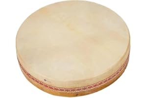 Fuzeau – Ocean Drum Ø 40 cm – Imite Son De La Mer – Relaxation, Détente, Musicothérapie – Ambiance Nature, Vagues Sonores – Apprentissage Ludique Dès 5 Ans – Peau Naturelle, Bois - Réf. 9451