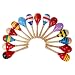 Cute Baby Kids Sound Music Gift Toddler Rattle Musical Wooden Colorful Toys (2pcs)