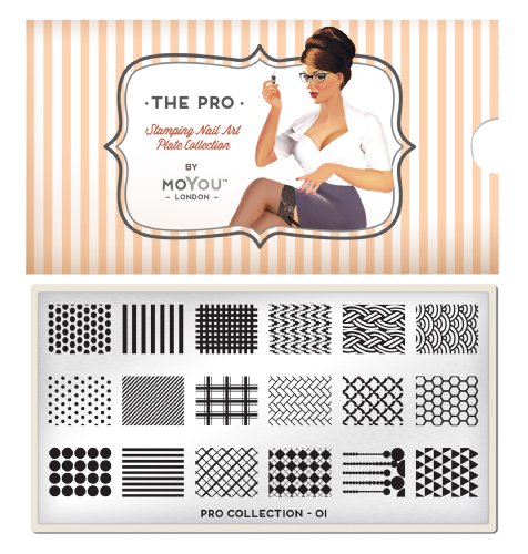 MoYou-London Nail Art Image Plate Pro Collection - 01