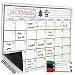 Produktbild ONEDONE Magnetischer Whiteboard Monatskalender Kühlschrank Kalender mit 3 Stift Marker (30*42CM, Weiß)