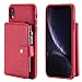 Produktbild NewTH iPhone XR Hüllen,[Reißverschluss Geldbörse]Premium PU-Leder etui, TPU-Schutzhülle Cover für Apple iphone XR