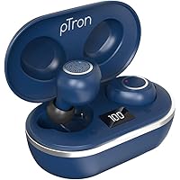 pTron Bassbuds Jets True Wireless Bluetooth 5.0 Headphones, Hi-Fi Audio, Deep Bass, Touch Control Earbuds, IPX4 Sweat…