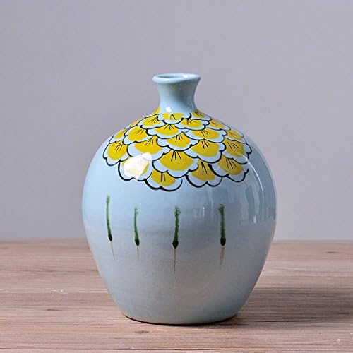 GAOLILI Modern New Chinese Ceramic Vase Creative Living Room TV Cabinet Home Simulation Flowers Stem Vase ( Size : A )