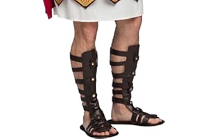 Boland 81987 - Sandalias romanas, talla M/L, zapatos para disfraces, accesorios, complementos para carnaval o fiestas temáticas