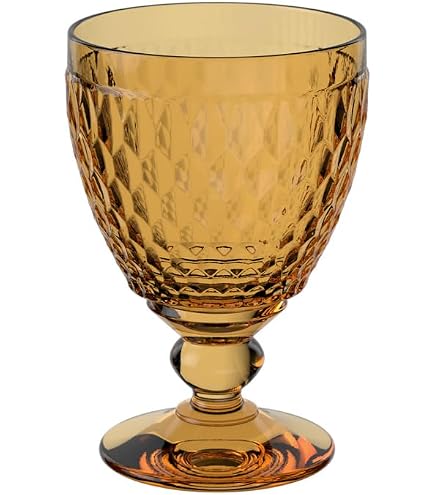 Verre à Vin Blanc Villeroy & Boch Boston Berry - 125ml, Couleur Rose - Cristallin Résistant Au Lave-vaisselle - Design à Facettes