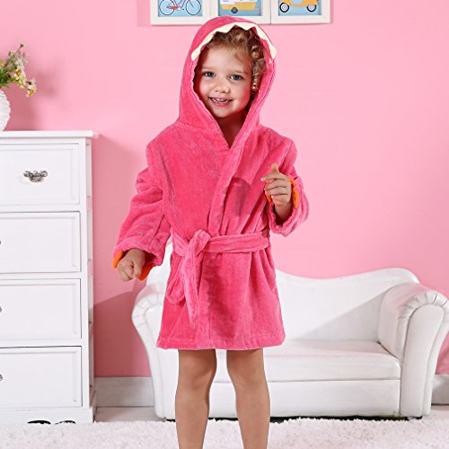 MICHLEY Baumwoll Tier Dinosaurier Stil Bademantel Kapuze Babytuch - 8