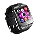 Produktbild Vingtank intelligente Uhr, Q18 Bluetooth intelligente Armband-Uhr-Telefon-Unterstützung SIM TF Karte sitzende Anzeige-Schlaf-Monitor Fernkamera-Mitteilung erinnern Anti-verloren für androides Smartphone iPhone (Black)