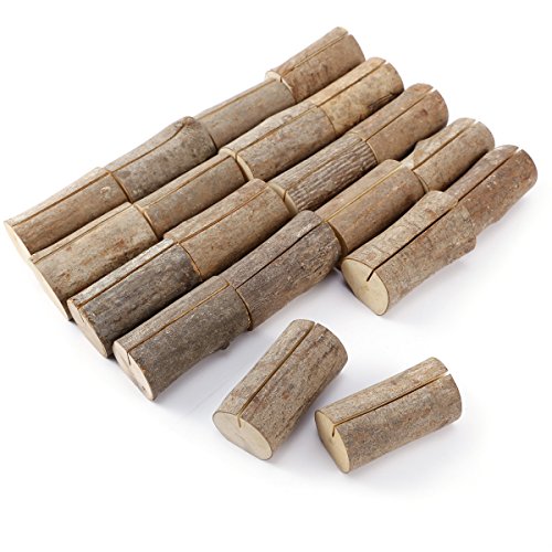 20 x Holz Holzsteg Tischkartenhalter Platzkartenhalter Kartenhalter Platzkarte Namesschild Hochzeit Wohnung Foto Deko Tischdeko - 2