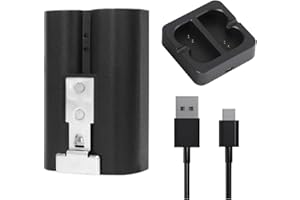 DEISIR 6040mAh Rechargeable Battery Compatible with Ring-Video Doorbell 2/3/3+/4, Video Doorbell 3 Plus, Stick Up Cam Battery (2nd & 3rd Gen) and Spotlight Cam Battery (1 battery+1 charging station)