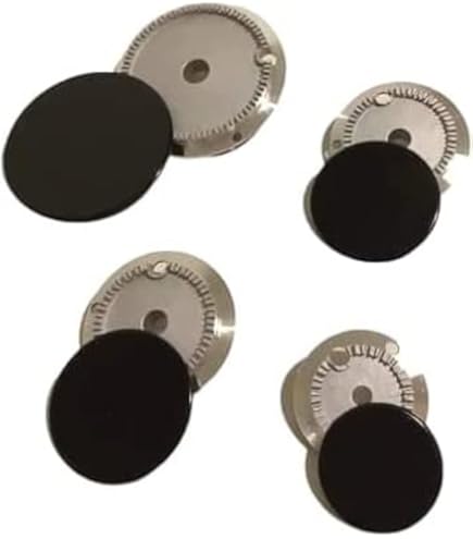Franza Kit 4 Bruciatori Per Cucina A Gas | Electrolux Rex Aeg Zanussi | Completi Di Piattelli Spartifiamma Neri | K44BI Made In Italy