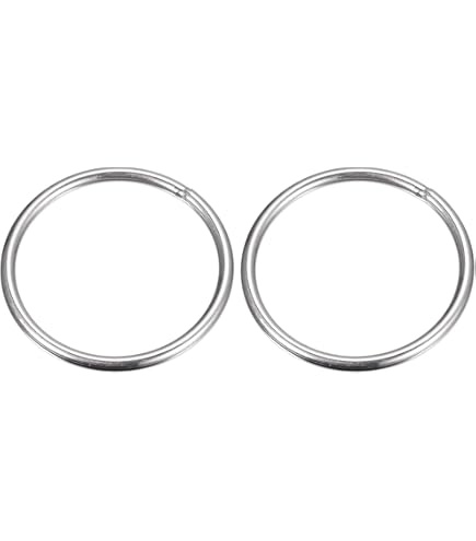 Sourcing Map Edelstahl O-Ringe 2er Set - 316 Edelstahl 45mm Innendurchmesser