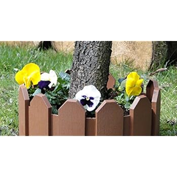 Rasenkante Minizaun weiss: Amazon.de: Garten