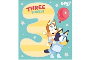 DANILO PROMOTIONS LTD Danilo Promotions Bluey Age 3 kartka urodzinowa, oficjalna, szczęśliwa, kolorowa karta