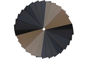 60 Stück Nass und Trocken Schleifpapier Set, VIBRATITE Schleifpapier 120 bis 5000 Körner Sortiment 23 x 9 cm Vielfalt Paket Schleifen Blatt für Holz Metall Schleifen und Polieren Automotive