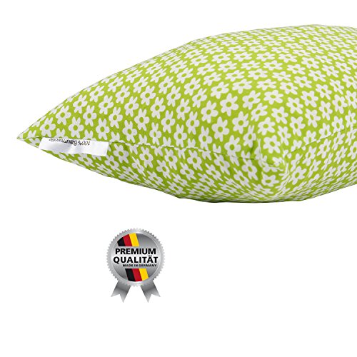 Hilfe bei Schlafstörrungen, Wetterfühligkeit und Kopfschmerzen. Zirbenkissen 20 x 30 cm, deutsche Handarbeit (Grün) - 5