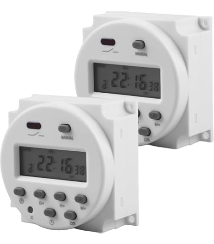 Nouveaux LCD Numerique Controle Puissance Minuterie Programmable DC 12V 16 A Temps Relais Commutateur, SPST