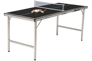 Pegasi Mini Tischtennisplatte - Tischtennis - Indoor Spiele - Tischtennisplatte - Faltbare Tischtennistisch - Table Tennis Table Indoor - Schwarz