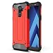 Produktbild HICASER Samsung Galaxy A6 Plus 2018 Hülle, Hybrid Dual Layer Rugged Heavy Duty Defender Case [Shock Proof] Drop Resistance TPU +PC Handytasche Schutzhülle für Samsung Galaxy A6 Plus / A6+ (2018) / J8 (2018) Rot