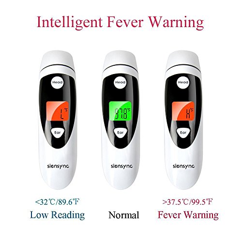 Siensync Infrarot Thermometer, Stirn Und Ohr Fieberthermometer, Bescheinigt FDA / CE / ISO Digitale Baby Thermometer Sofortige Lesen Dual Modi Ohrthermometer Für Kinder, Babys Und Erwachsenen - 7