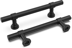 ‎LONTAN LONTAN 10 Stück Möbelgriffe Schwarz Küchengriffe Möbelgriff 96mm lochabstand Griffe Schrankgriffe Schubladengriffe Schranktürgriffe Edelstahl