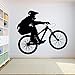 Produktbild WSYYW Fahrrad Motorrad Kind Junge Teenager Raumdekoration Diy Wandtattoo Fahrrad Sport Vinyl Aufkleber Schlafzimmer Sport Wandmalerei Wandaufkleber Familie Garten Zustand Grau 26 48x42 cm