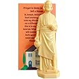 Westmon Works St Joseph Statue for Selling Homes with Instruction Card and House Prayer Complete Set,Beige,3 12 inch