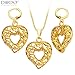 Produktbild Unique Hollow Out Jewelry Set women Pendants Necklaces Earrings 18K Gold Plated India Jewelry Sets Gifts S20138