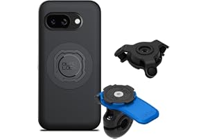 QUAD LOCK spegel mobiltelefonhållare för motorcykel med vibrationsdämpare och MAG-skydd för Pixel 9a