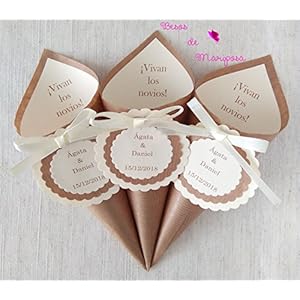 50 Einheiten. Reiskegel für Hochzeit