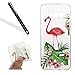 Galaxy S8 Plus Tpu Case,Galaxy S8 Plus Clear Case,Leeook Thin Transparent Slim Fit Soft Gel Flexible Scratch-Resistant Pretty Bird Flower Pattern Crystal Clear Silicone Tpu Rubber Bumper Case Cover for Samsung Galaxy S8 Plus+ 1x Black Stylus