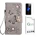 Produktbild Penlicraft Huawei P20 Lite Hülle [mit Panzerglas],Huawei P20 Lite Handyhülle, Flip Cover PU Leder Handyhülle Schutzhülle [Magnetverschluss] Case für Huawei P20 Lite (grau)