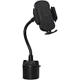 JNNJ Supporto Cellulare Auto Con Portabicchieri 2 In 1 - Porta Telefono A 360° Regolabile In ABS