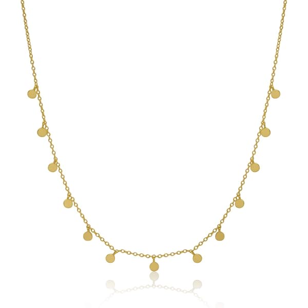 Collier Ras Du Cou En Acier Inoxydable Plaqué Or – Motif Chevron, Longueur 31+6 Cm, Anti-allergique