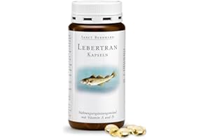 ‎KRÄUTERHAUS SANCT BERNHARD Sanct Bernhard Lebertran-Kapseln mit Lebertran, Vitamin A,D3 200 Kapseln