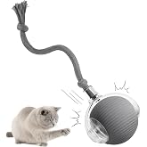 MADPET Akıllı Kedi Oyuncağı &ndash; Otomatik Yuvarlanan İnteraktif Top, Hareketli Kuyruklu, USB Şarjlı, LED Işıklı, 3 Oyun Modu &ndash; E