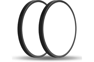 Mikeru 30cm LED Ceiling Lights, 6000k Cool White Black Ceiling Light 2packs Bathroom Ceiling Light Flush Round Ceiling Light Living Room Ultra-Thin 2.4cm/0.94in Kitchen Ceiling Lights for Office