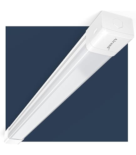 Lampe LED Plafonnier Profil Bas à Lattes - 54W, 6500K, Choix Longueurs 2FT à 6FT - Blanc Froid, A+++, 5 Ans Garantie