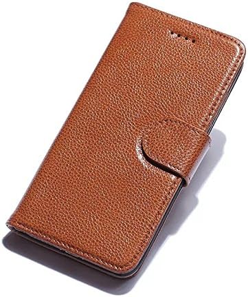 FLASH SALE ENDING SOON! Sophisticated Impakt iPhone 7 Plus Litchi Grain Folio Flip Case, Extreme Premium Genuine Leather For iPhone 7 Plus (5.5' inch), Cognac Brown