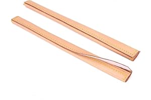 Senral Handtaschen Griff Leder Wrap Cover, Neverfull Taschenzubehör,Geldbörsen Griff Protektoren, Taschengriff Leder Handle kompatibel für Neverfull PM MM GM (Vachetta Shoulder Strap Protector)