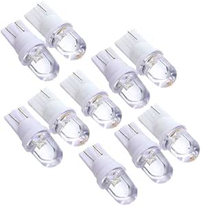 10x W5W Ampoule Veilleuse Led 158 168 194 T10 2825 BLANC