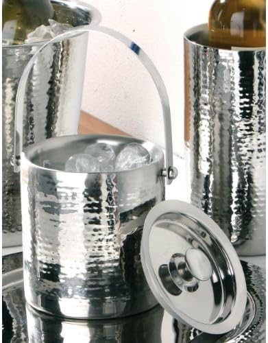 Martele Ice Bucket Hammered Effect Stainless Steel Attractive Design