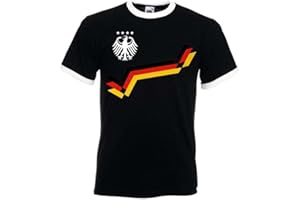 NIMAMA Herren T-Shirt Deutschland Retro Trikot Fußball
