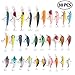 Produktbild LotFancy 30 Stücke Wobbler Kunstköder Angelköder Set, geeignet für Salzwasser, Süßwasser und für Forelle, Barsch, Karpfen, Hecht und Zander, Länge von 1,57 bis 3,66 Zoll