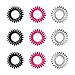 invisibobble Bobble Mix True Black, Candy Pink, Crystal Clear, 1-Pack of 9