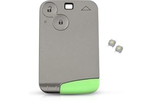 HIGH FIVE - Kit de reparación con autocierre para Tarjeta de Renault Laguna 2, Espace 4 o Vel Satis (Incluye Carcasa, Espada, Clip de Pila y 2 pulsadores)