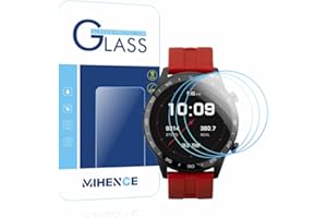 MIHENCE (3 Stück) Kompatibel für Sekonda Herren 45mm Schutzfolie, 9H Anti-Kratzer Premium Echtes gehärtetes Glas Displayschutzfolie für Sekonda Men‘s 45mm Smartwatch